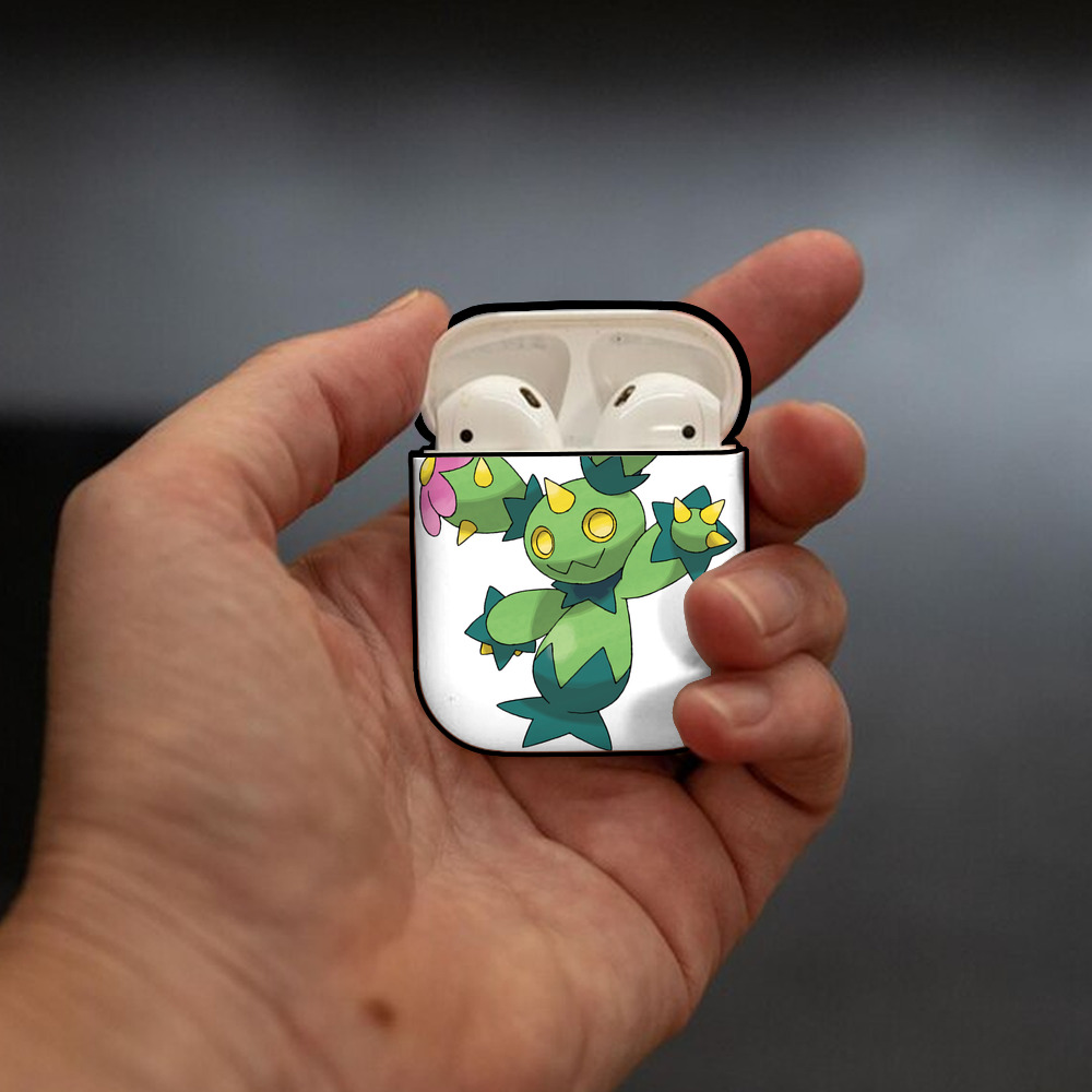 ポケットモンスター Pokémon AirPods 第2世代保護ケース ハードシェル ブラック 耐衝撃・防指紋・カラビナ付き
