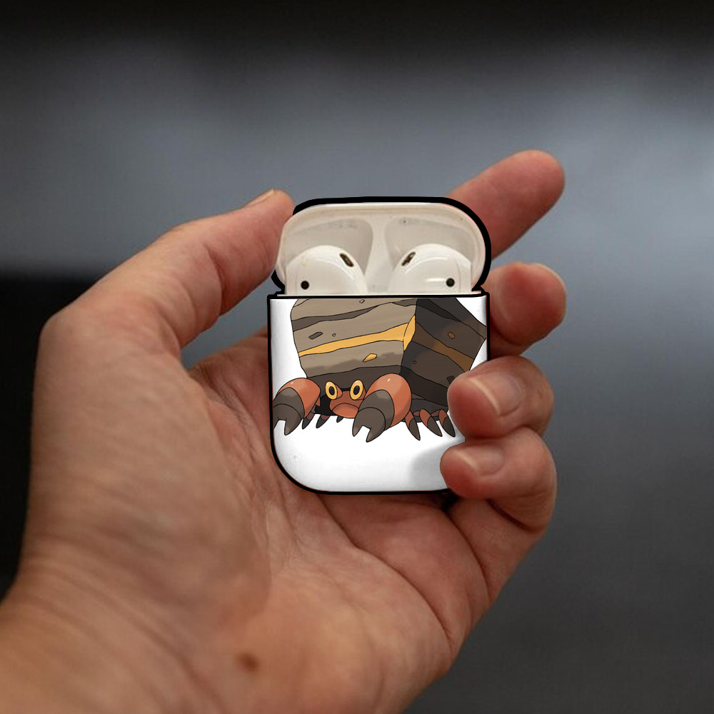 ポケットモンスター Pokémon AirPods 第2世代保護ケース ハードシェル ブラック 耐衝撃・防指紋・カラビナ付き