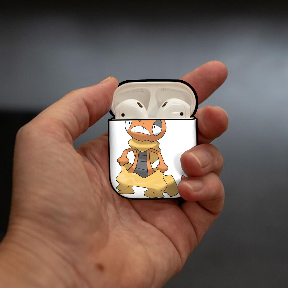 ポケットモンスター Pokémon AirPods 第2世代保護ケース ハードシェル ブラック 耐衝撃・防指紋・カラビナ付き