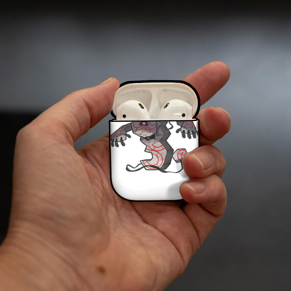 ポケットモンスター Pokémon AirPods 第2世代保護ケース ハードシェル ブラック 耐衝撃・防指紋・カラビナ付き