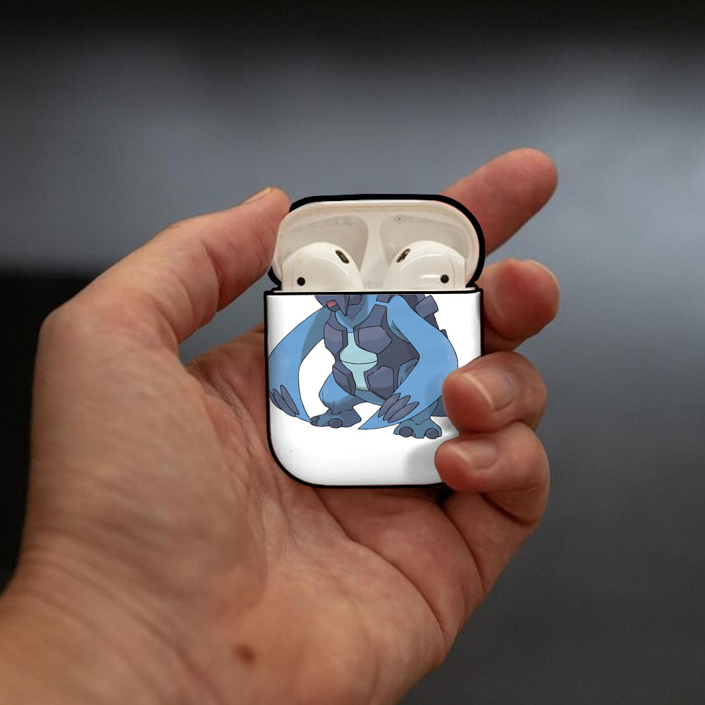 ポケットモンスター Pokémon AirPods 第2世代保護ケース ハードシェル ブラック 耐衝撃・防指紋・カラビナ付き