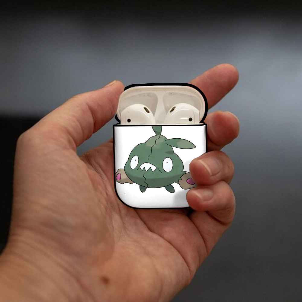 ポケットモンスター Pokémon AirPods 第2世代保護ケース ハードシェル ブラック 耐衝撃・防指紋・カラビナ付き