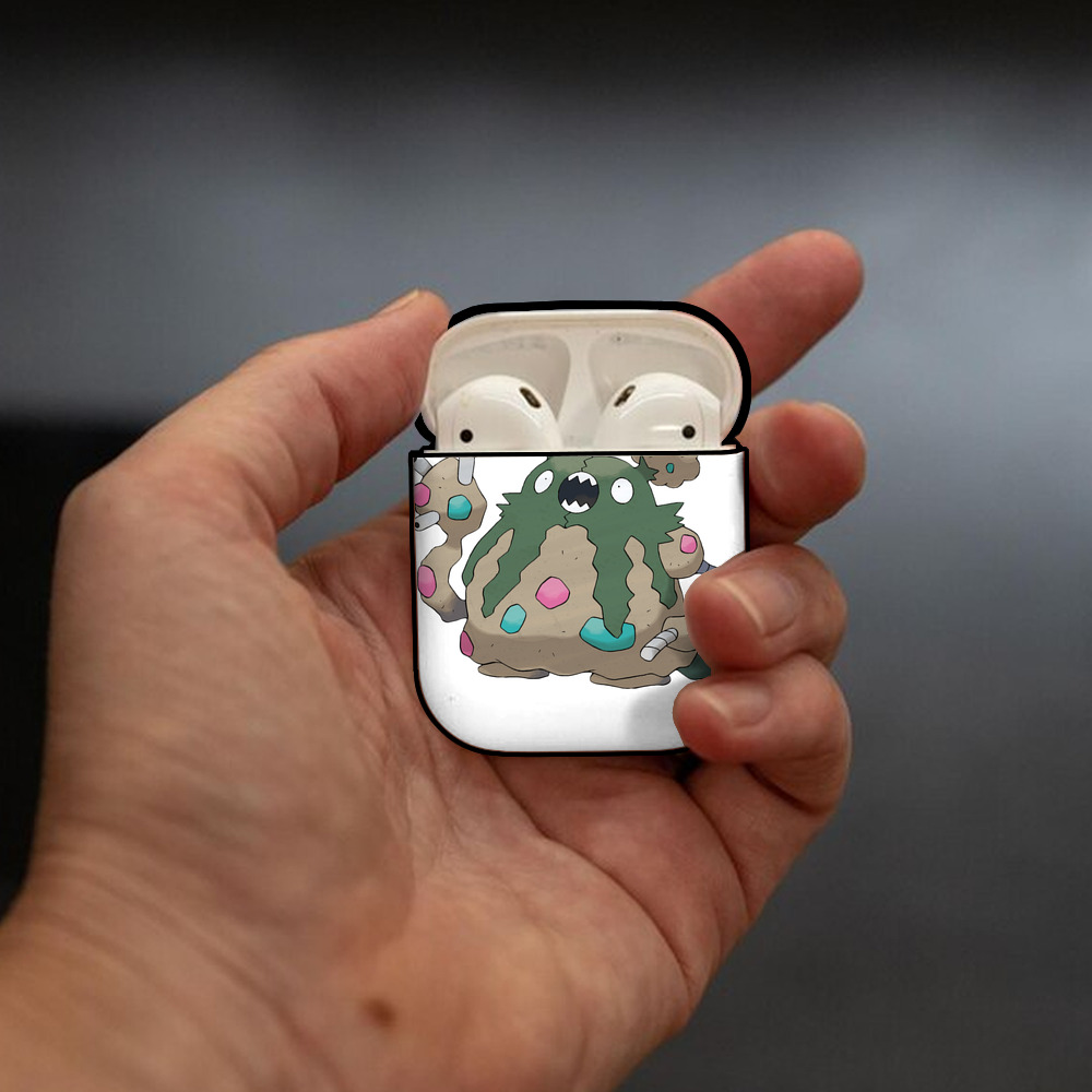 ポケットモンスター Pokémon AirPods 第2世代保護ケース ハードシェル ブラック 耐衝撃・防指紋・カラビナ付き