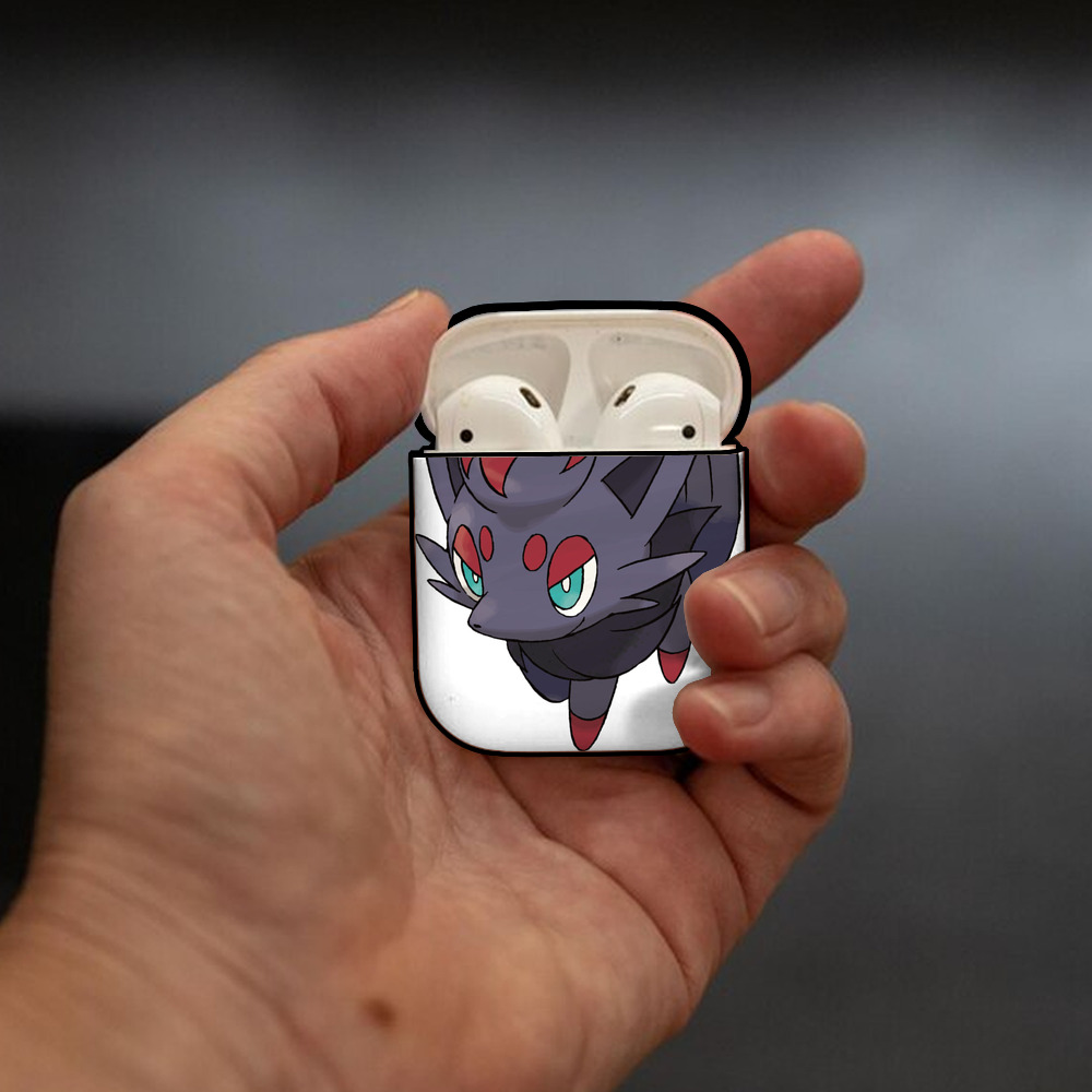ポケットモンスター Pokémon AirPods 第2世代保護ケース ハードシェル ブラック 耐衝撃・防指紋・カラビナ付き