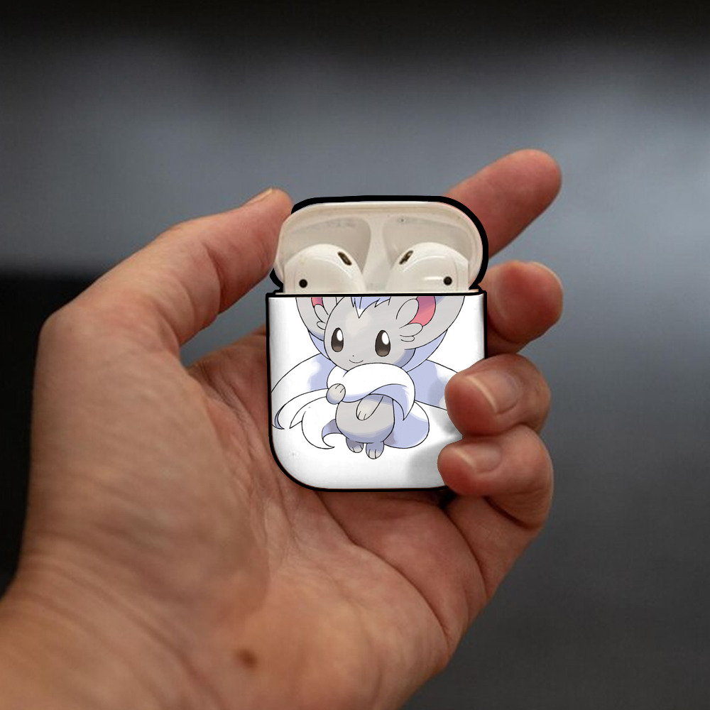ポケットモンスター Pokémon AirPods 第2世代保護ケース ハードシェル ブラック 耐衝撃・防指紋・カラビナ付き