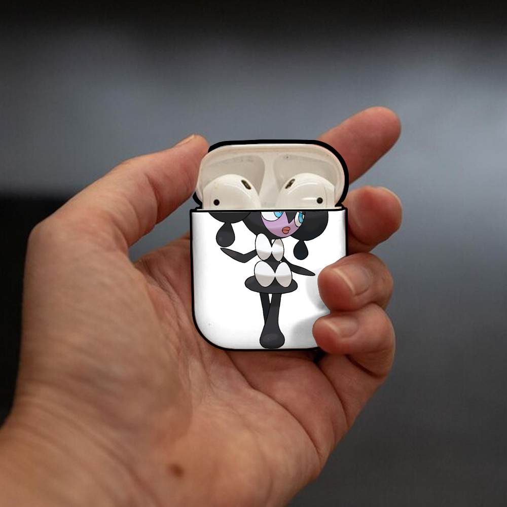 ポケットモンスター Pokémon AirPods 第2世代保護ケース ハードシェル ブラック 耐衝撃・防指紋・カラビナ付き