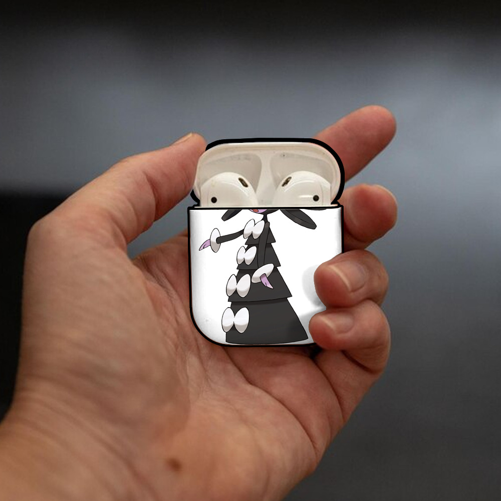 ポケットモンスター Pokémon AirPods 第2世代保護ケース ハードシェル ブラック 耐衝撃・防指紋・カラビナ付き