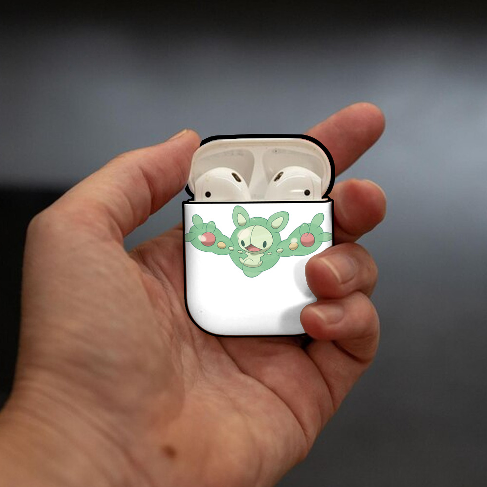 ポケットモンスター Pokémon AirPods 第2世代保護ケース ハードシェル ブラック 耐衝撃・防指紋・カラビナ付き