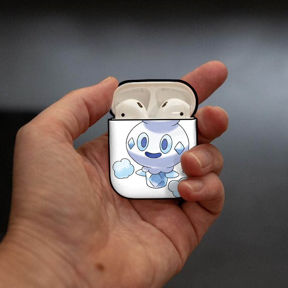 ポケットモンスター Pokémon AirPods 第2世代保護ケース ハードシェル ブラック 耐衝撃・防指紋・カラビナ付き