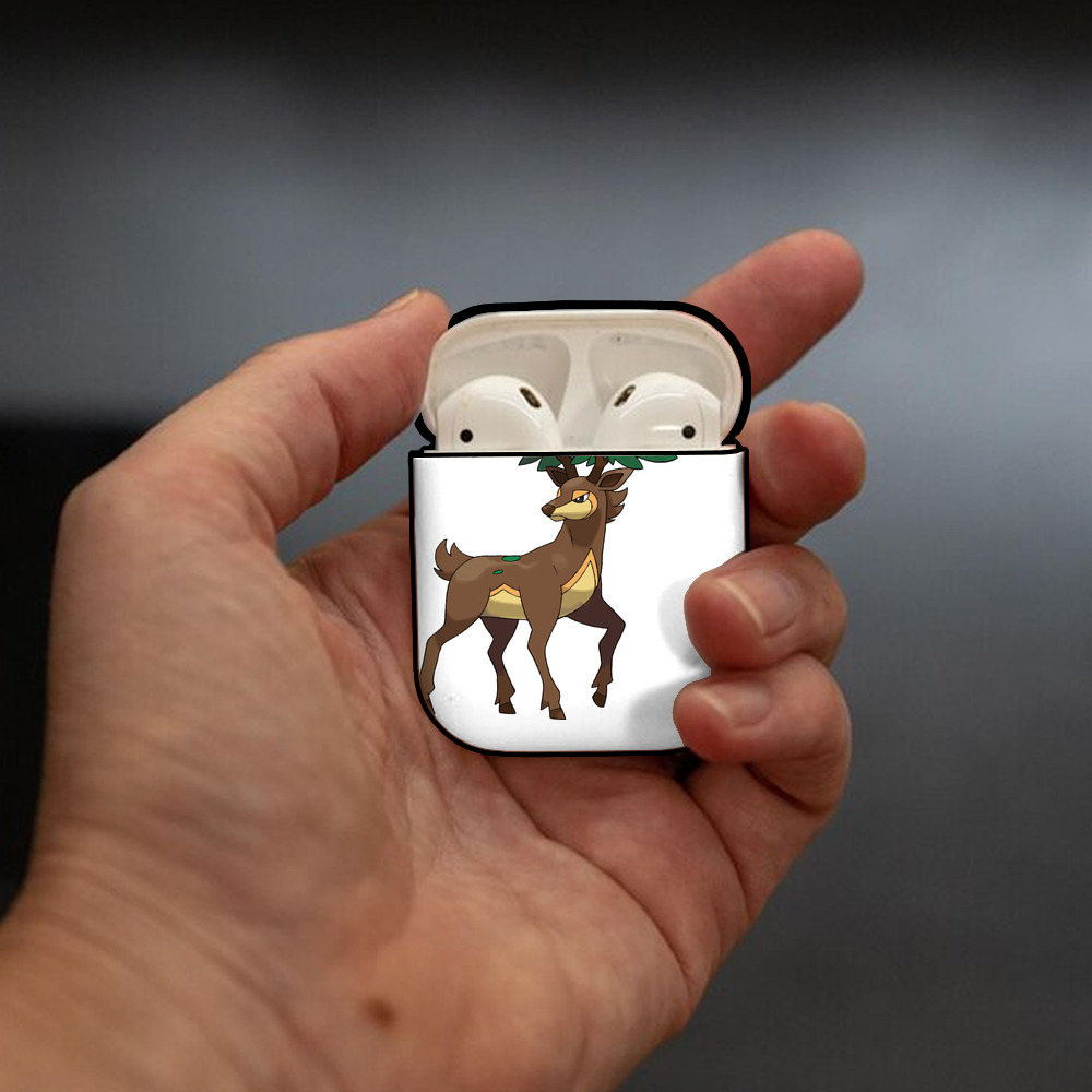 ポケットモンスター Pokémon AirPods 第2世代保護ケース ハードシェル ブラック 耐衝撃・防指紋・カラビナ付き