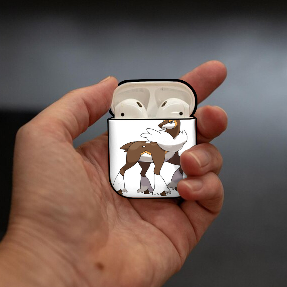 ポケットモンスター Pokémon AirPods 第2世代保護ケース ハードシェル ブラック 耐衝撃・防指紋・カラビナ付き