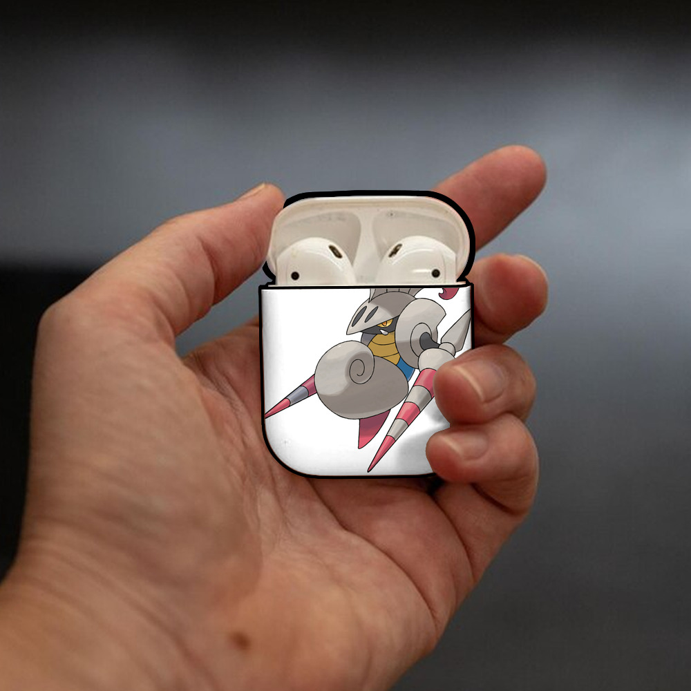 ポケットモンスター Pokémon AirPods 第2世代保護ケース ハードシェル ブラック 耐衝撃・防指紋・カラビナ付き
