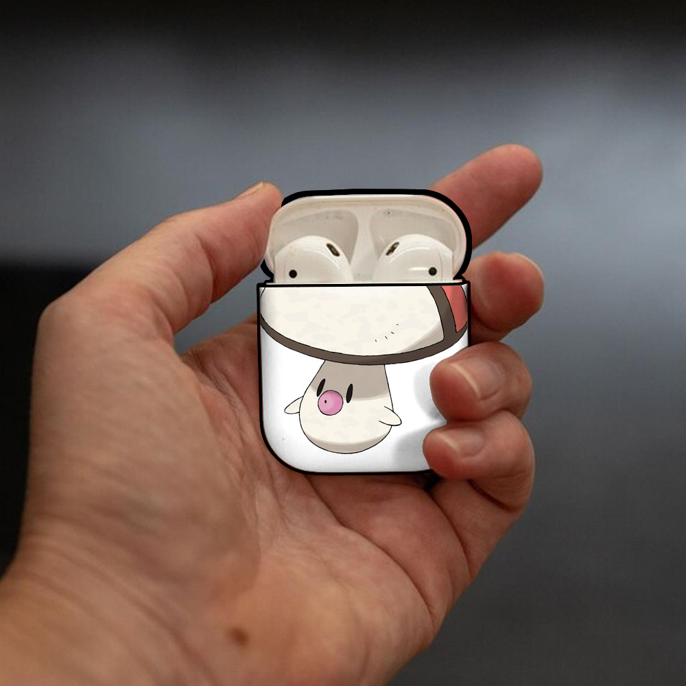 ポケットモンスター Pokémon AirPods 第2世代保護ケース ハードシェル ブラック 耐衝撃・防指紋・カラビナ付き