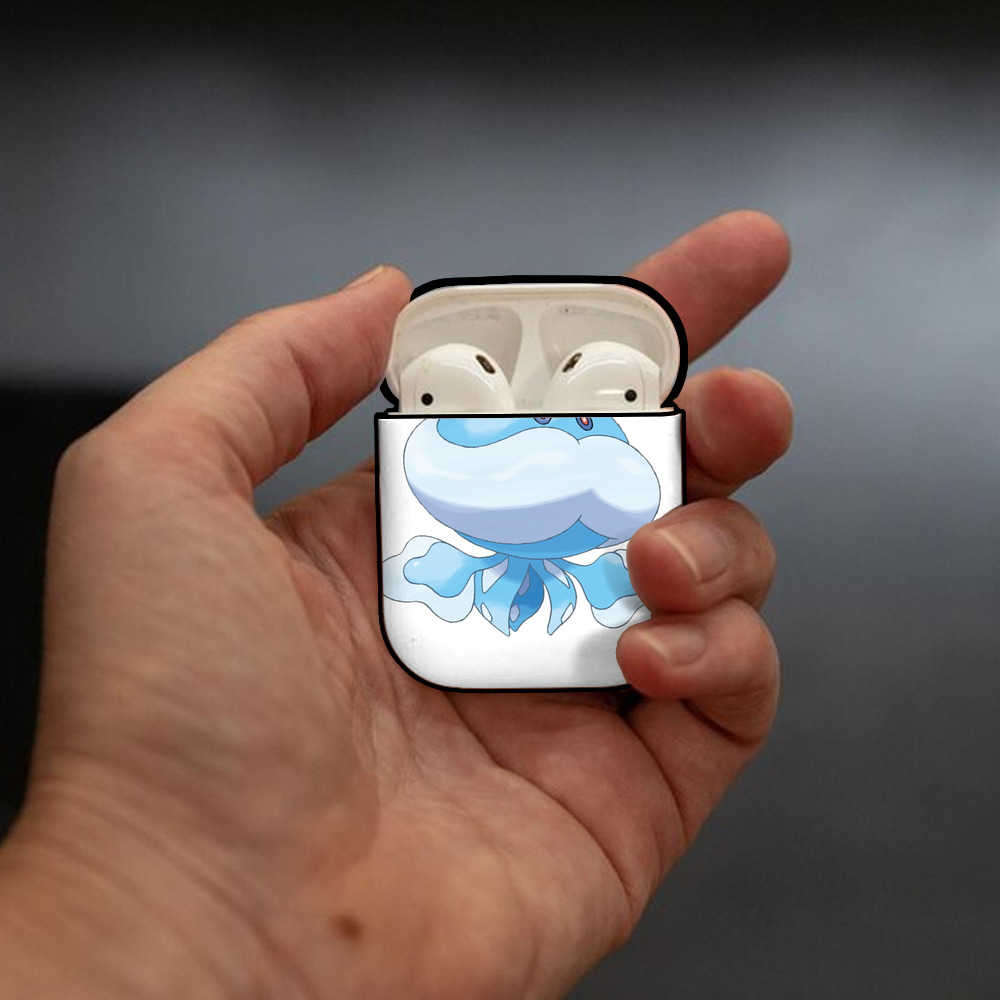 ポケットモンスター Pokémon AirPods 第2世代保護ケース ハードシェル ブラック 耐衝撃・防指紋・カラビナ付き
