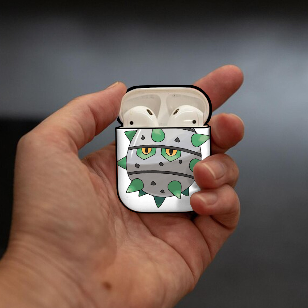 ポケットモンスター Pokémon AirPods 第2世代保護ケース ハードシェル ブラック 耐衝撃・防指紋・カラビナ付き