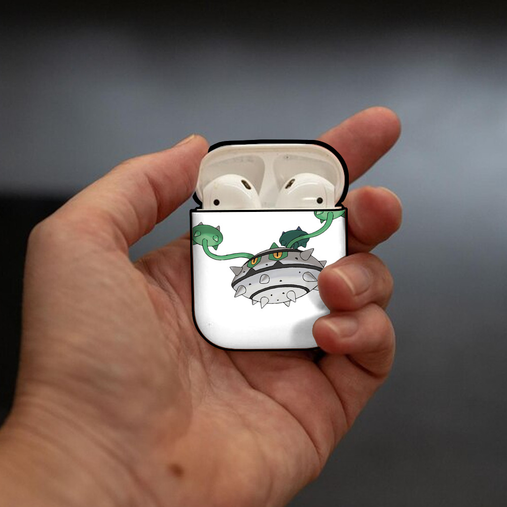 ポケットモンスター Pokémon AirPods 第2世代保護ケース ハードシェル ブラック 耐衝撃・防指紋・カラビナ付き