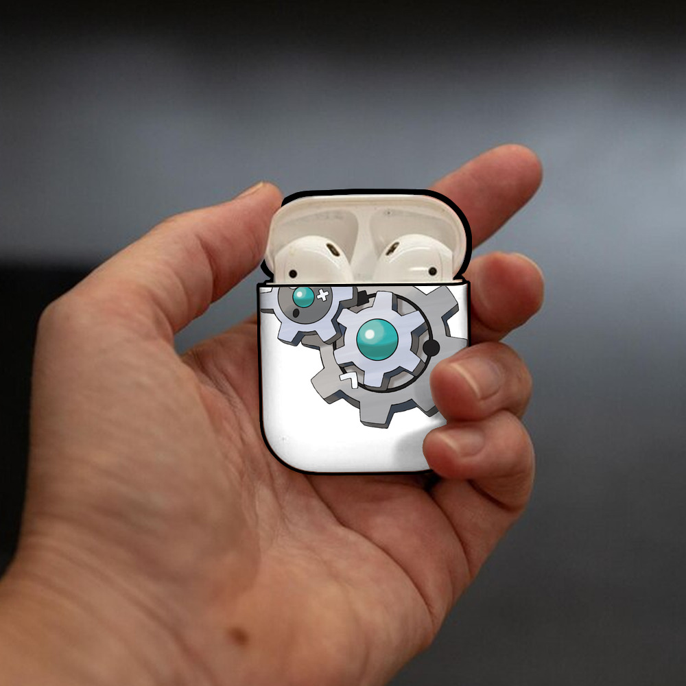 ポケットモンスター Pokémon AirPods 第2世代保護ケース ハードシェル ブラック 耐衝撃・防指紋・カラビナ付き