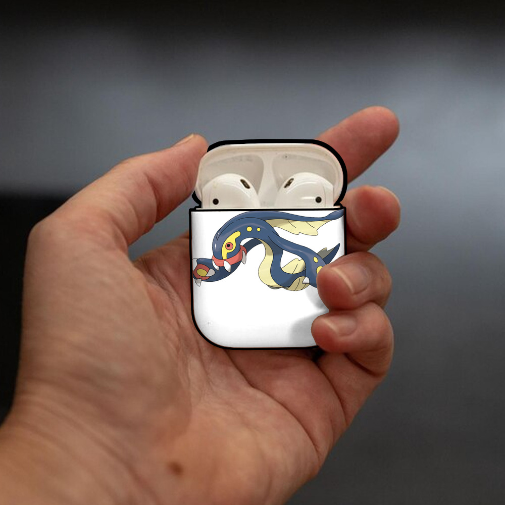 ポケットモンスター Pokémon AirPods 第2世代保護ケース ハードシェル ブラック 耐衝撃・防指紋・カラビナ付き
