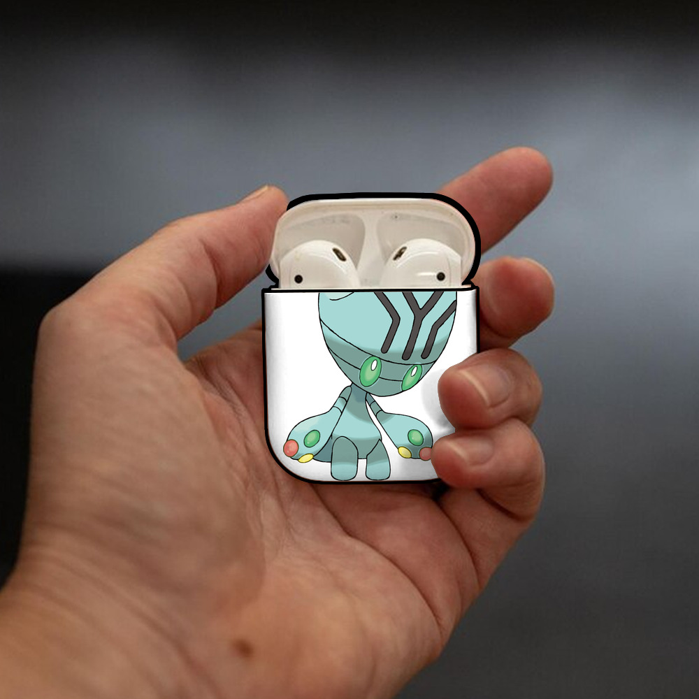 ポケットモンスター Pokémon AirPods 第2世代保護ケース ハードシェル ブラック 耐衝撃・防指紋・カラビナ付き