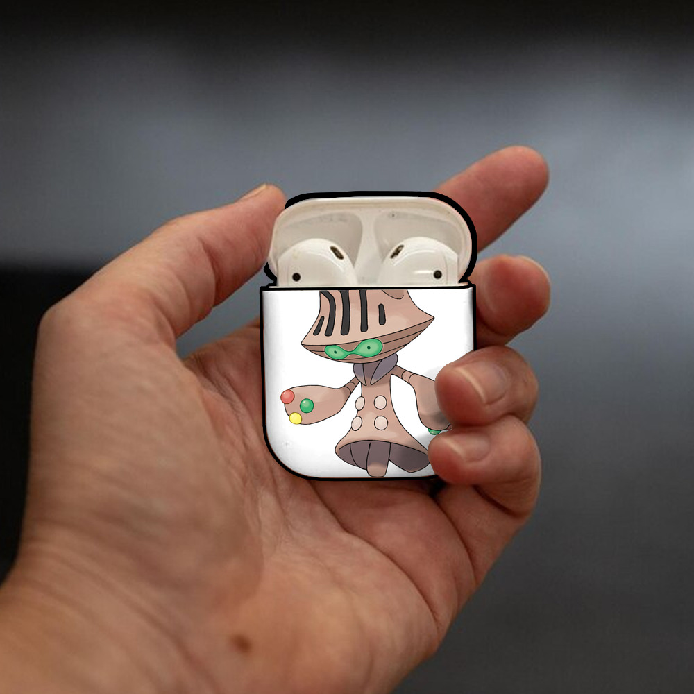 ポケットモンスター Pokémon AirPods 第2世代保護ケース ハードシェル ブラック 耐衝撃・防指紋・カラビナ付き
