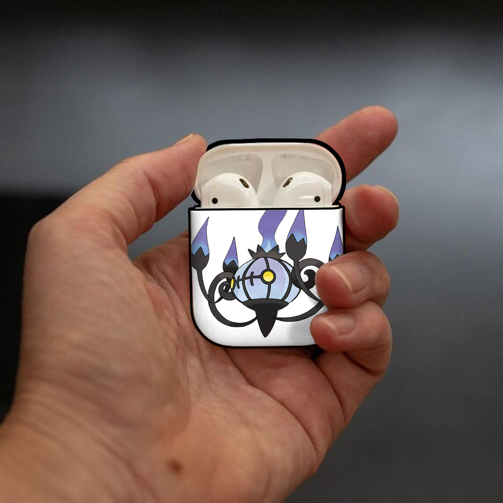 ポケットモンスター Pokémon AirPods 第2世代保護ケース ハードシェル ブラック 耐衝撃・防指紋・カラビナ付き
