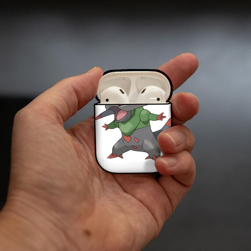 ポケットモンスター Pokémon AirPods 第2世代保護ケース ハードシェル ブラック 耐衝撃・防指紋・カラビナ付き