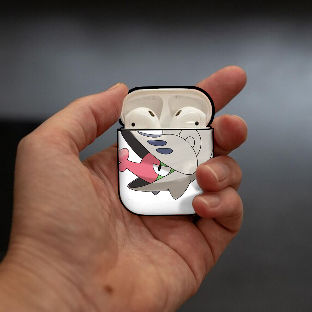 ポケットモンスター Pokémon AirPods 第2世代保護ケース ハードシェル ブラック 耐衝撃・防指紋・カラビナ付き