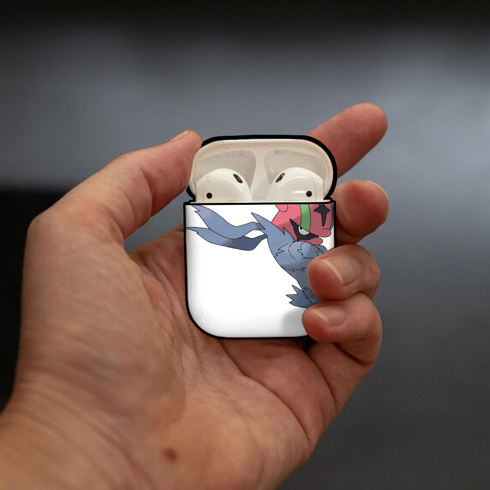 ポケットモンスター Pokémon AirPods 第2世代保護ケース ハードシェル ブラック 耐衝撃・防指紋・カラビナ付き