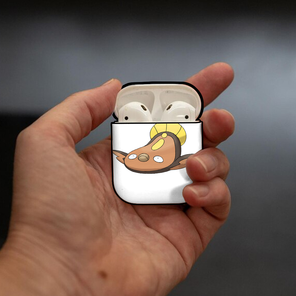 ポケットモンスター Pokémon AirPods 第2世代保護ケース ハードシェル ブラック 耐衝撃・防指紋・カラビナ付き
