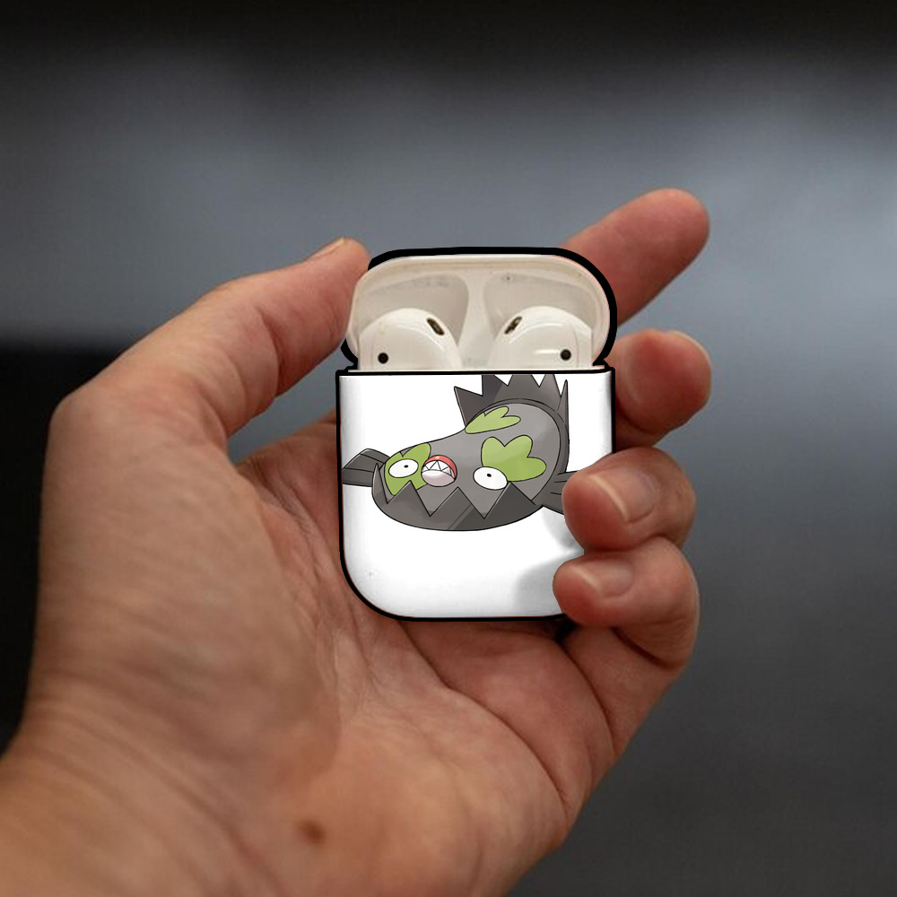 ポケットモンスター Pokémon AirPods 第2世代保護ケース ハードシェル ブラック 耐衝撃・防指紋・カラビナ付き