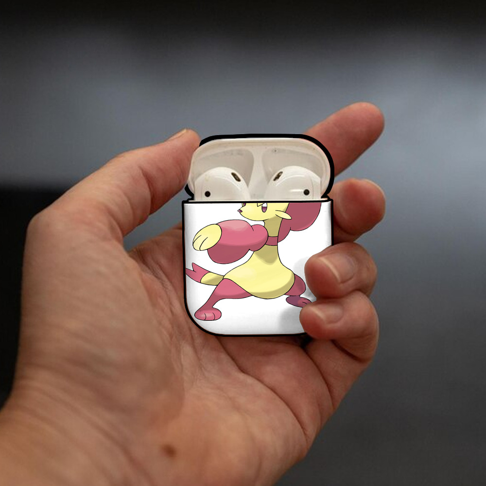 ポケットモンスター Pokémon AirPods 第2世代保護ケース ハードシェル ブラック 耐衝撃・防指紋・カラビナ付き