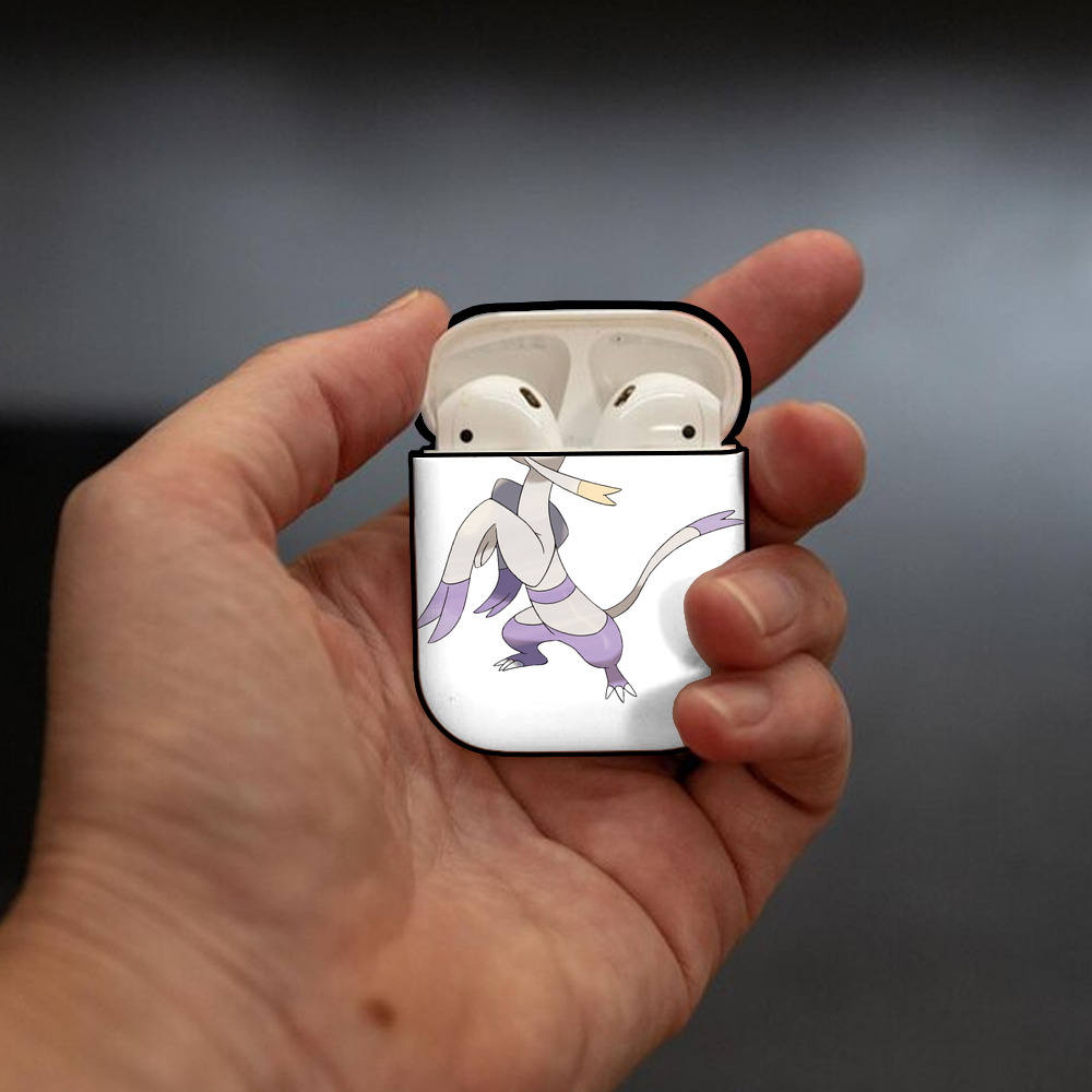 ポケットモンスター Pokémon AirPods 第2世代保護ケース ハードシェル ブラック 耐衝撃・防指紋・カラビナ付き