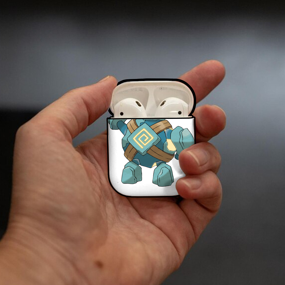ポケットモンスター Pokémon AirPods 第2世代保護ケース ハードシェル ブラック 耐衝撃・防指紋・カラビナ付き