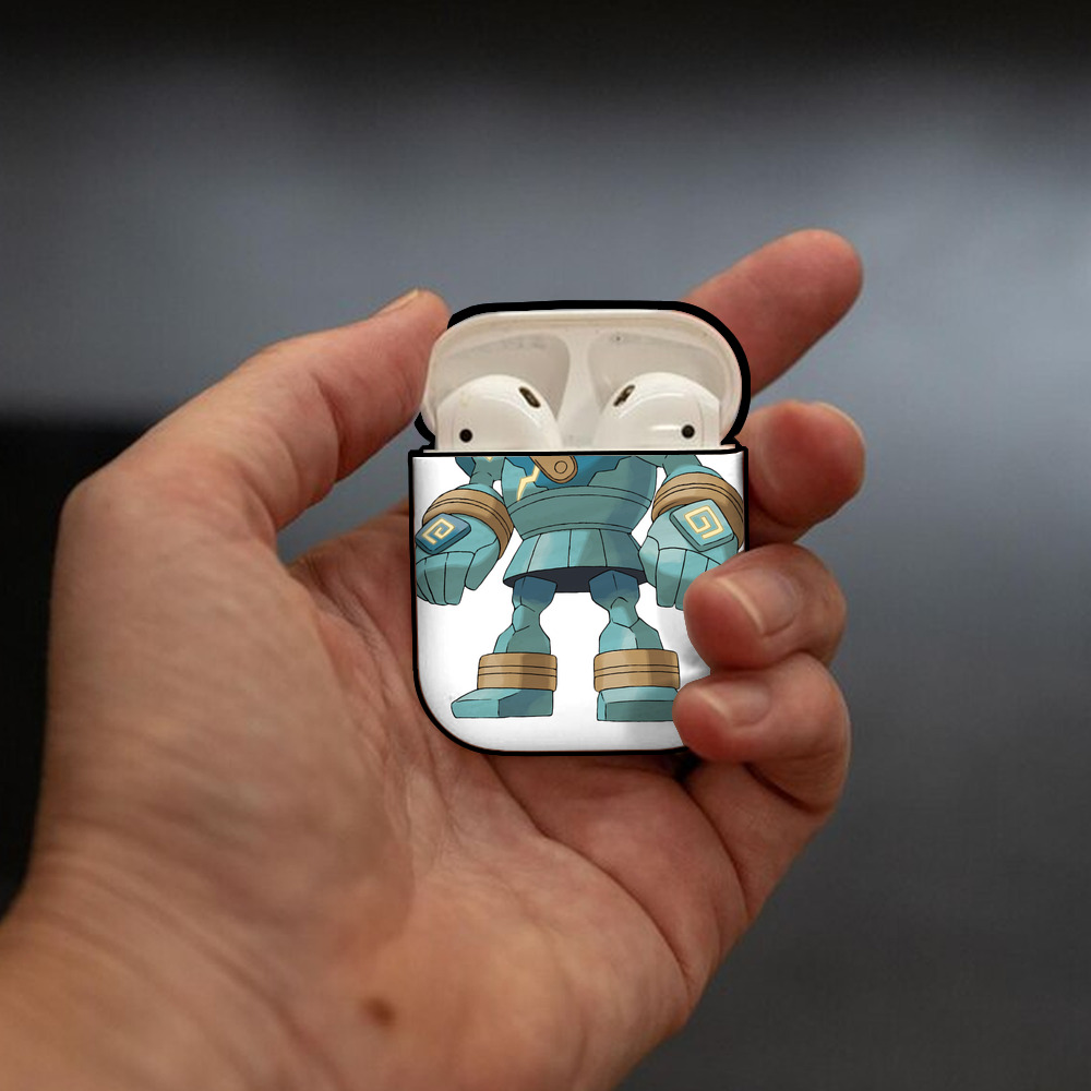 ポケットモンスター Pokémon AirPods 第2世代保護ケース ハードシェル ブラック 耐衝撃・防指紋・カラビナ付き