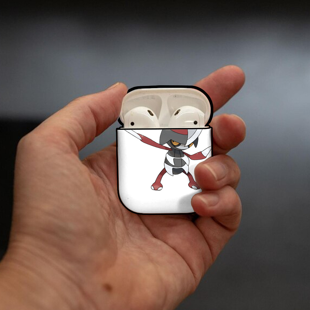 ポケットモンスター Pokémon AirPods 第2世代保護ケース ハードシェル ブラック 耐衝撃・防指紋・カラビナ付き