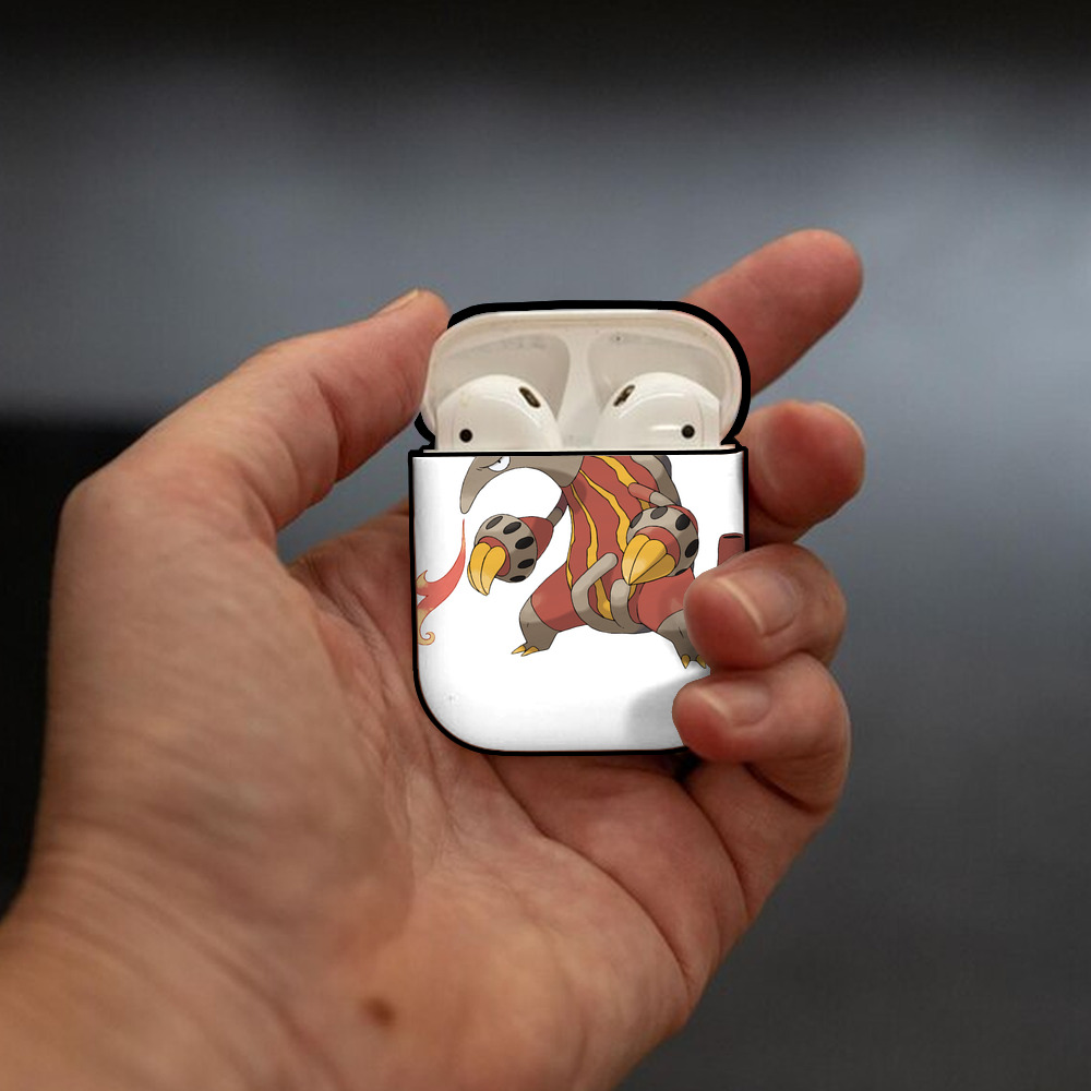 ポケットモンスター Pokémon AirPods 第2世代保護ケース ハードシェル ブラック 耐衝撃・防指紋・カラビナ付き