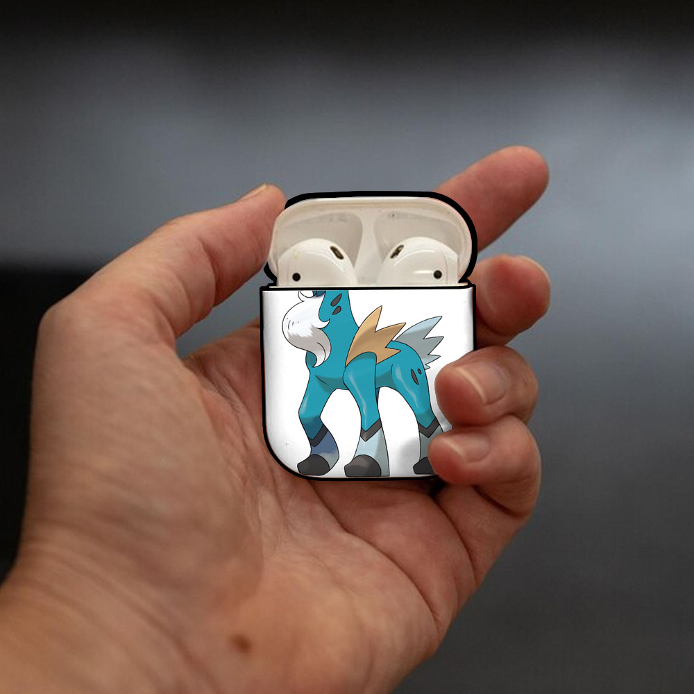 ポケットモンスター Pokémon AirPods 第2世代保護ケース ハードシェル ブラック 耐衝撃・防指紋・カラビナ付き