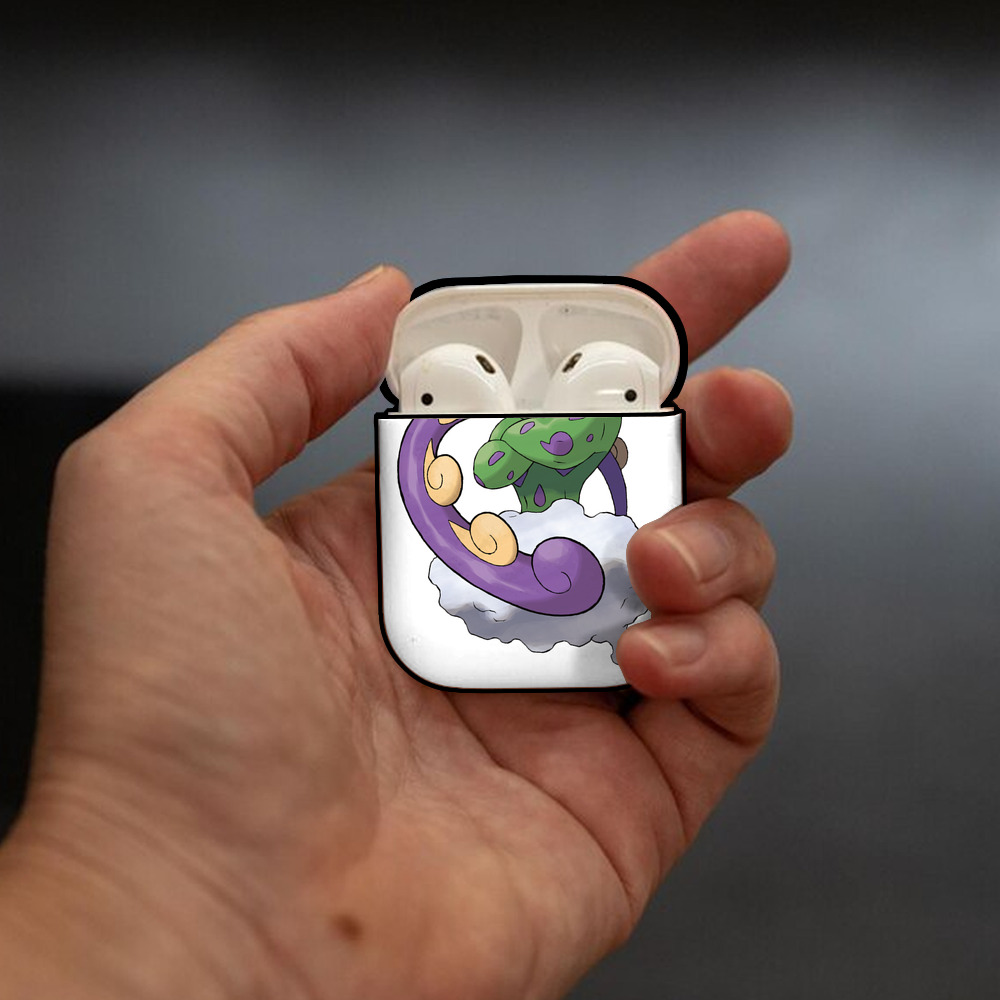 ポケットモンスター Pokémon AirPods 第2世代保護ケース ハードシェル ブラック 耐衝撃・防指紋・カラビナ付き