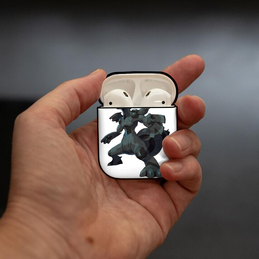 ポケットモンスター Pokémon AirPods 第2世代保護ケース ハードシェル ブラック 耐衝撃・防指紋・カラビナ付き