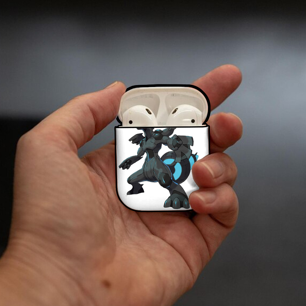 ポケットモンスター Pokémon AirPods 第2世代保護ケース ハードシェル ブラック 耐衝撃・防指紋・カラビナ付き