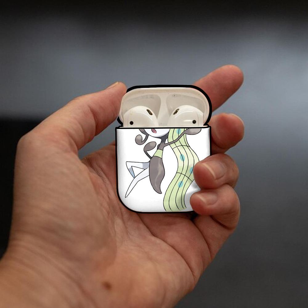 ポケットモンスター Pokémon AirPods 第2世代保護ケース ハードシェル ブラック 耐衝撃・防指紋・カラビナ付き