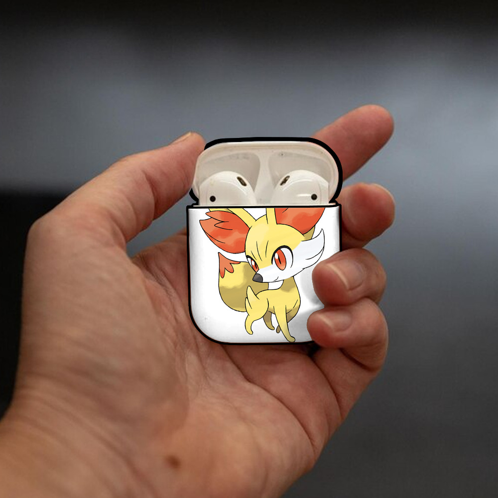 ポケットモンスター Pokémon AirPods 第2世代保護ケース ハードシェル ブラック 耐衝撃・防指紋・カラビナ付き