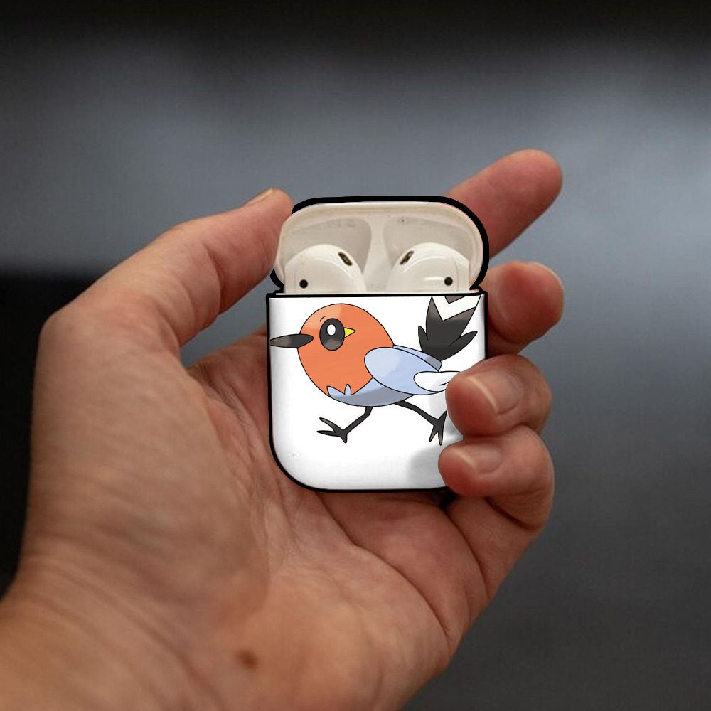 ポケットモンスター Pokémon AirPods 第2世代保護ケース ハードシェル ブラック 耐衝撃・防指紋・カラビナ付き