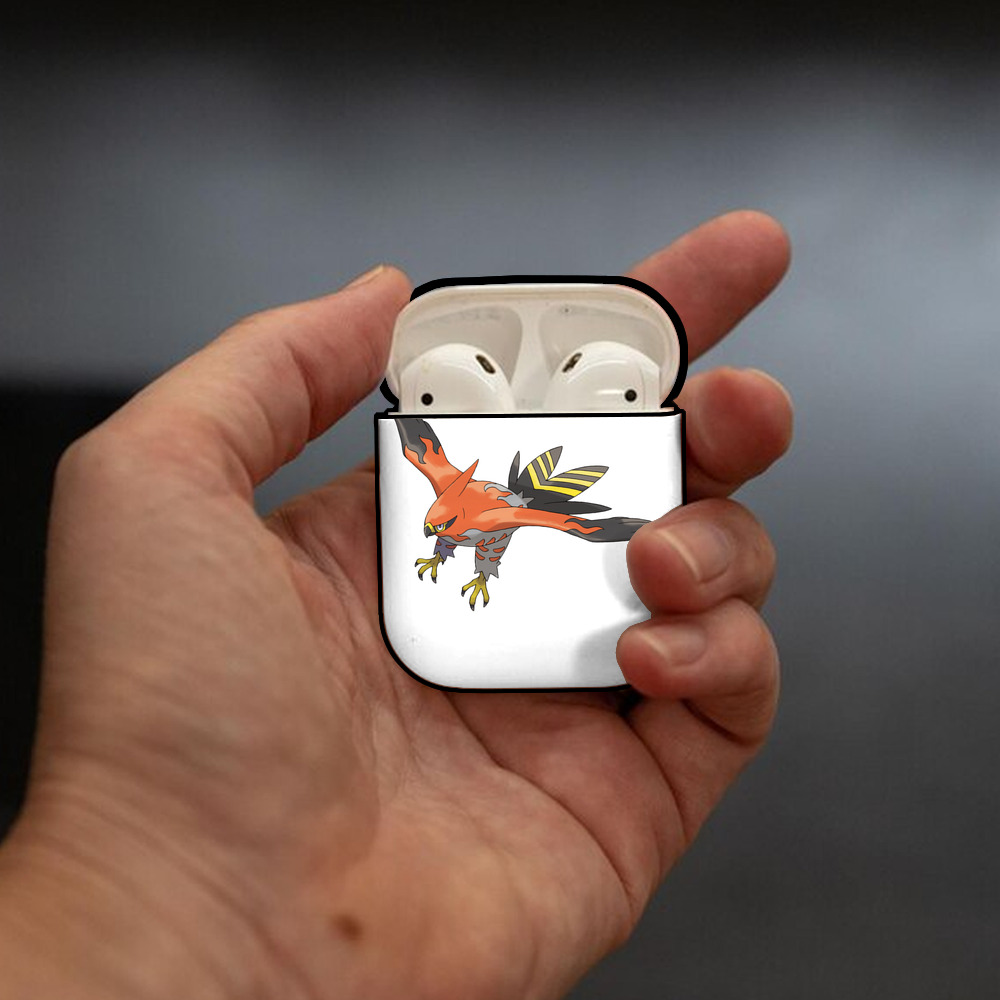 ポケットモンスター Pokémon AirPods 第2世代保護ケース ハードシェル ブラック 耐衝撃・防指紋・カラビナ付き