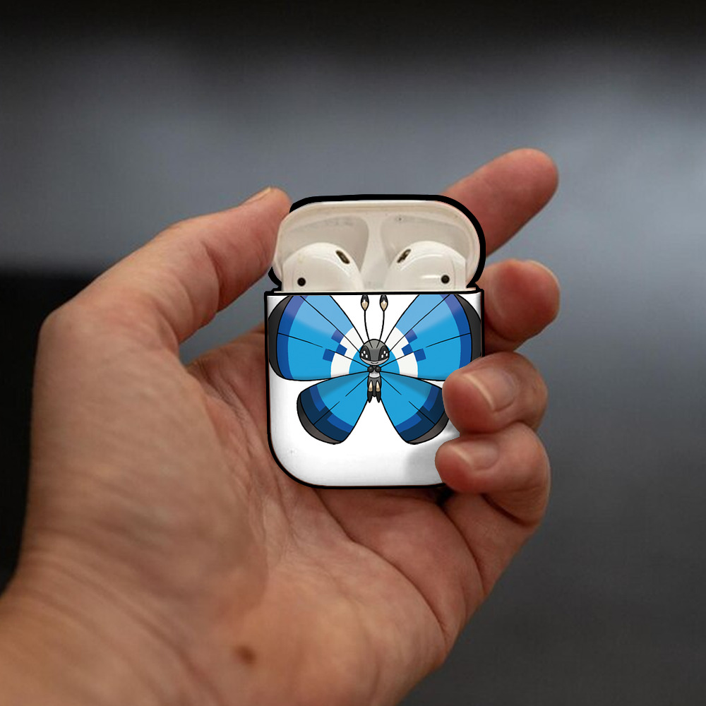 ポケットモンスター Pokémon AirPods 第2世代保護ケース ハードシェル ブラック 耐衝撃・防指紋・カラビナ付き