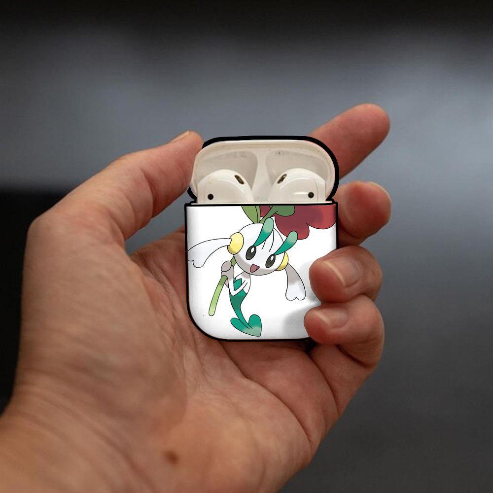 ポケットモンスター Pokémon AirPods 第2世代保護ケース ハードシェル ブラック 耐衝撃・防指紋・カラビナ付き