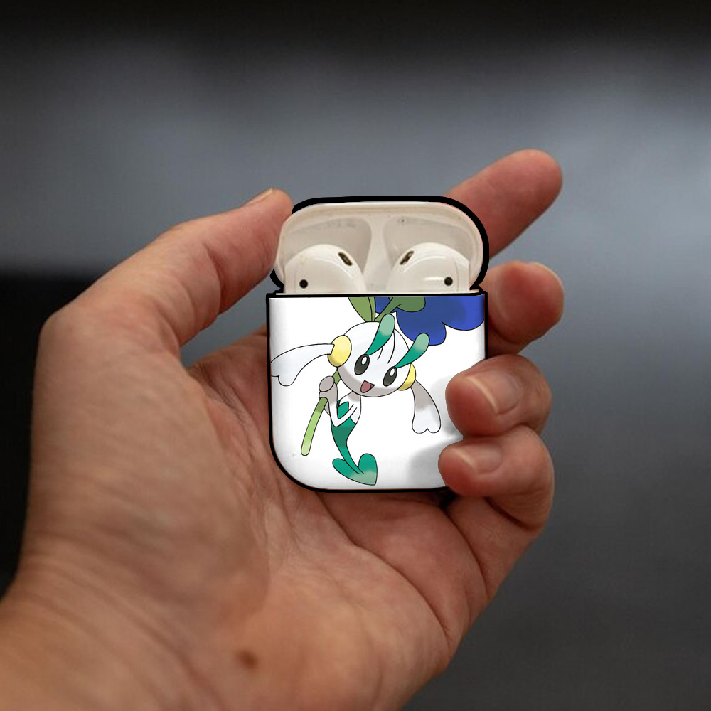 ポケットモンスター Pokémon AirPods 第2世代保護ケース ハードシェル ブラック 耐衝撃・防指紋・カラビナ付き