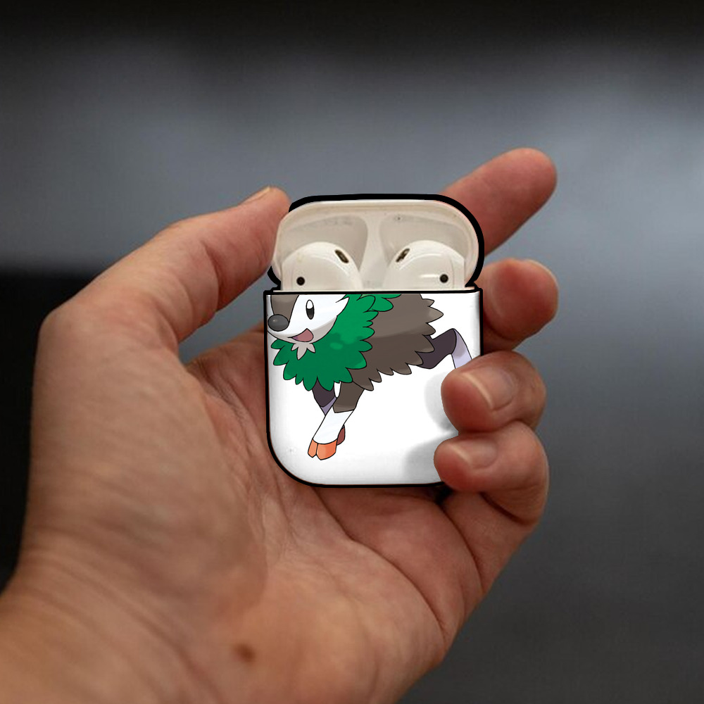 ポケットモンスター Pokémon AirPods 第2世代保護ケース ハードシェル ブラック 耐衝撃・防指紋・カラビナ付き