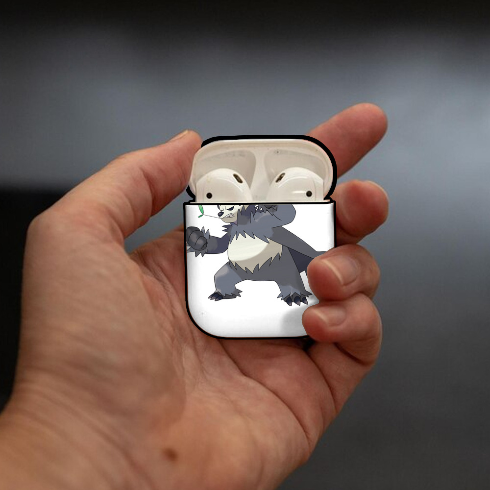 ポケットモンスター Pokémon AirPods 第2世代保護ケース ハードシェル ブラック 耐衝撃・防指紋・カラビナ付き
