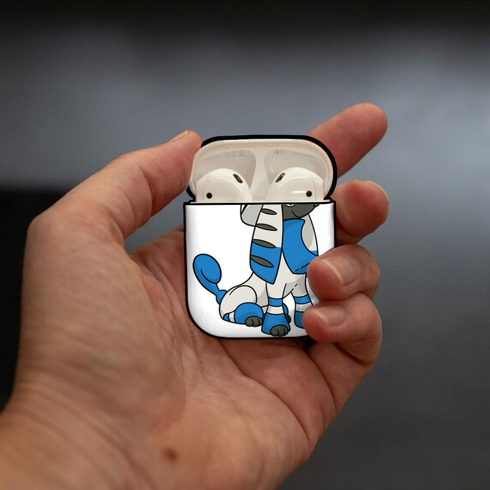 ポケットモンスター Pokémon AirPods 第2世代保護ケース ハードシェル ブラック 耐衝撃・防指紋・カラビナ付き